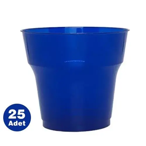 LACİVERT PLASTİK BARDAK 25'Lİ