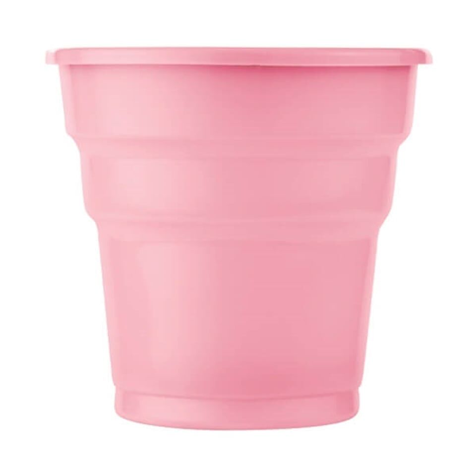 PEMBE PLASTİK BARDAK 25'Lİ