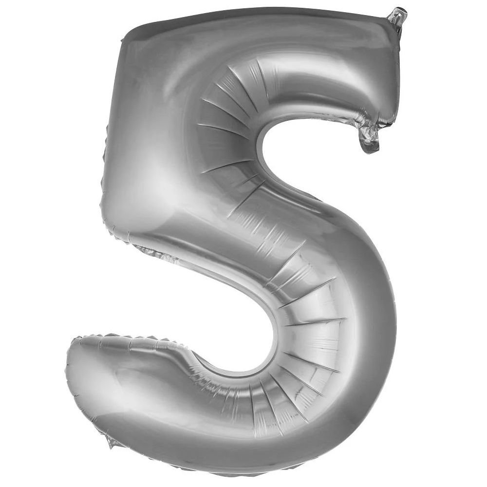 FOLYO RAKAM BALON 40 İNÇ GÜMÜŞ 5