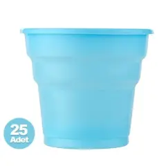 MAVİ PLASTİK BARDAK 25'Lİ