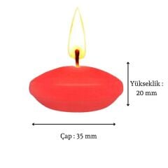 SUDA YÜZEN MUM 12'Lİ