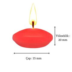 SUDA YÜZEN MUM 12'Lİ