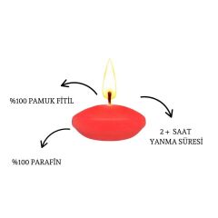 SUDA YÜZEN MUM 12'Lİ