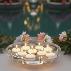 SUDA YÜZEN MUM 12'Lİ