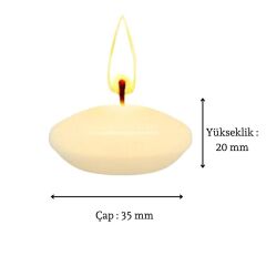 SUDA YÜZEN MUM 12'Lİ