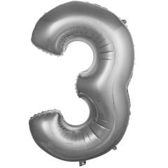 FOLYO RAKAM BALON 40 İNÇ GÜMÜŞ 3