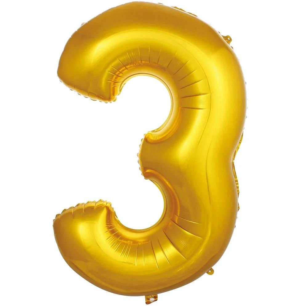 FOLYO RAKAM BALON 40 İNÇ GOLD 3