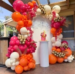 TURUNCU-FUŞYA KONSEPT BALON SETİ
