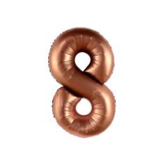 FOLYO RAKAM BALON 34 İNÇ ÇİKOLATA KAHVE 8