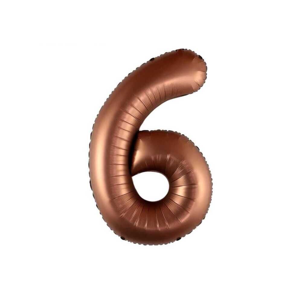 FOLYO RAKAM BALON 34 İNÇ ÇİKOLATA KAHVE 6