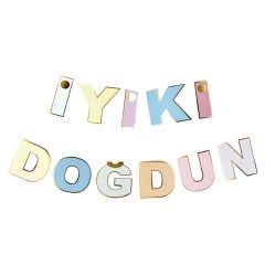 UZAR YAZI İYİ Kİ DOĞDUN VARAK BASKILI
