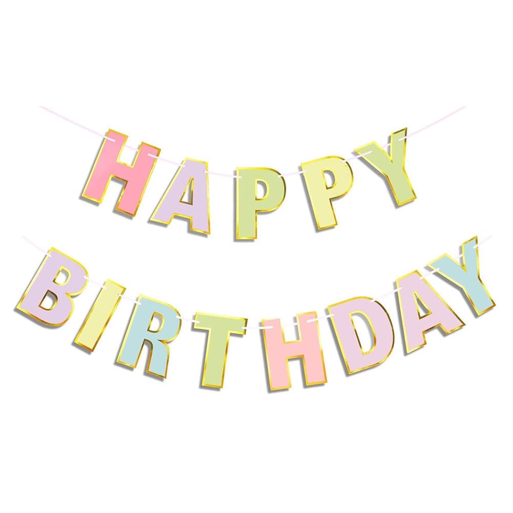 UZAR YAZI HAPPY BİRTHDAY  VARAK BASKILI