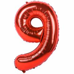 FOLYO RAKAM BALON 40 İNÇ KIRMIZI 9