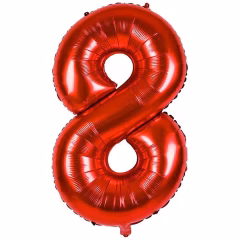FOLYO RAKAM BALON 40 İNÇ KIRMIZI 8