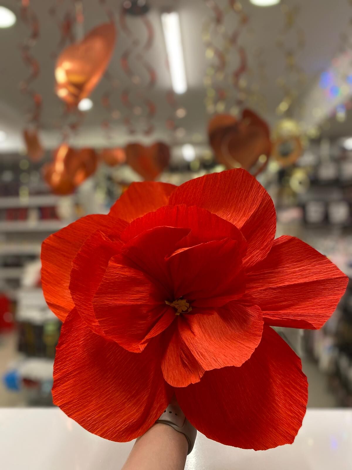 45*45 CM KIRMIZI DEKORATİF ÇİÇEK