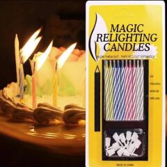 SÖNMEYEN SİHİRLİ PASTA MUMU