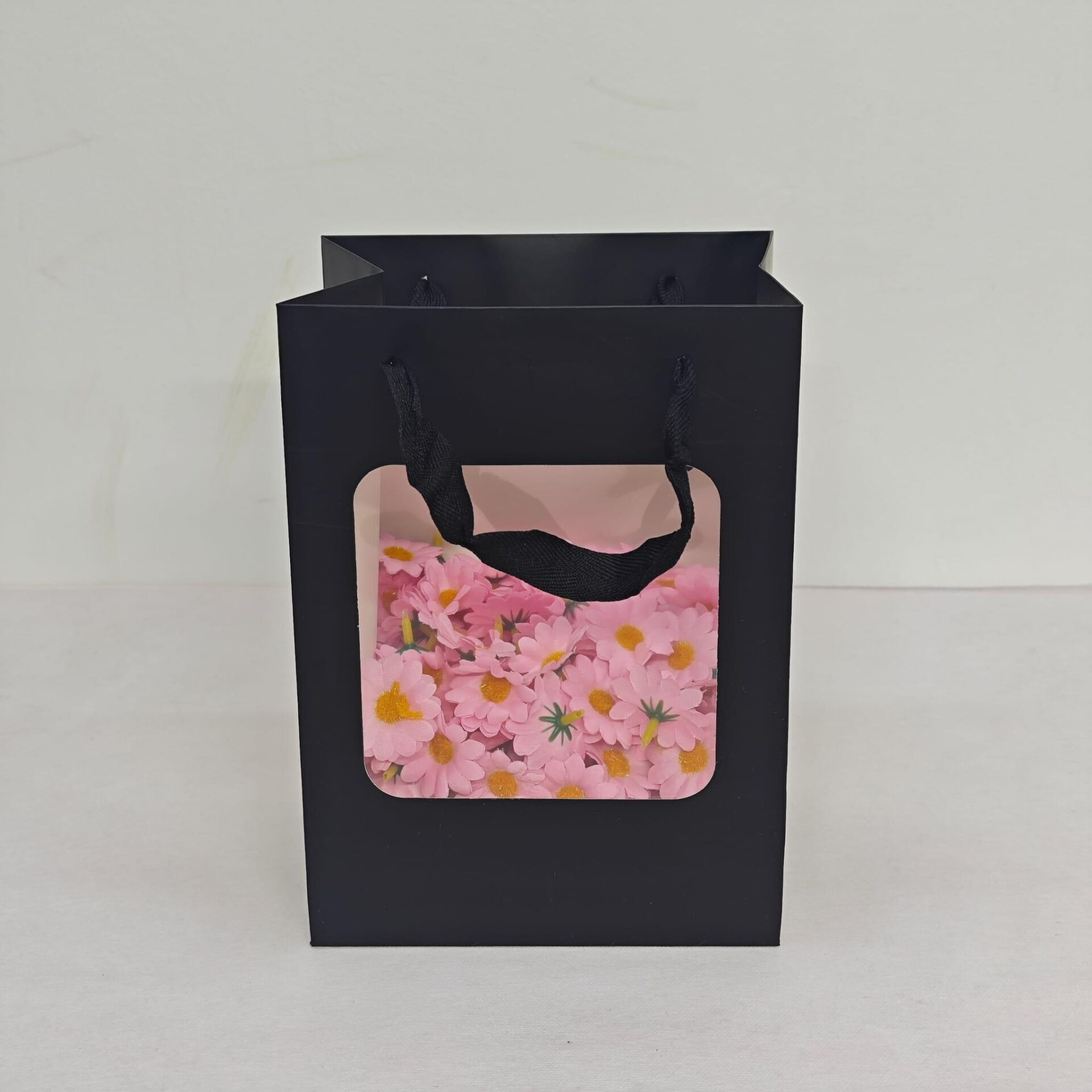 ÇANTA ÖN YÜZÜ ŞEFFAF SİYAH 18*13*25 CM 12 Lİ