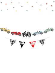 Kağıt Banner Yarış Arabaları Temalı 9 Parça