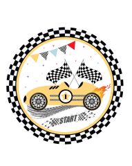 Karton Tabak Yarış Arabaları 23 Cm 8 Parça