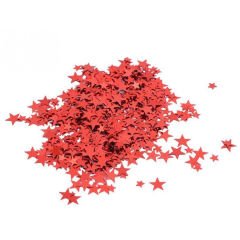 BALON İÇİ METALİZE YILDIZ PUL KIRMIZI