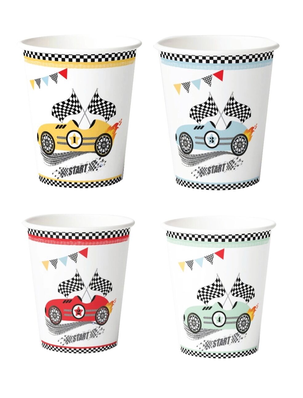 Karton Bardak Yarış Arabası 8 Parça