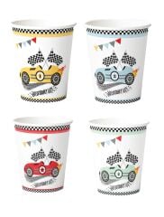Karton Bardak Yarış Arabası 8 Parça