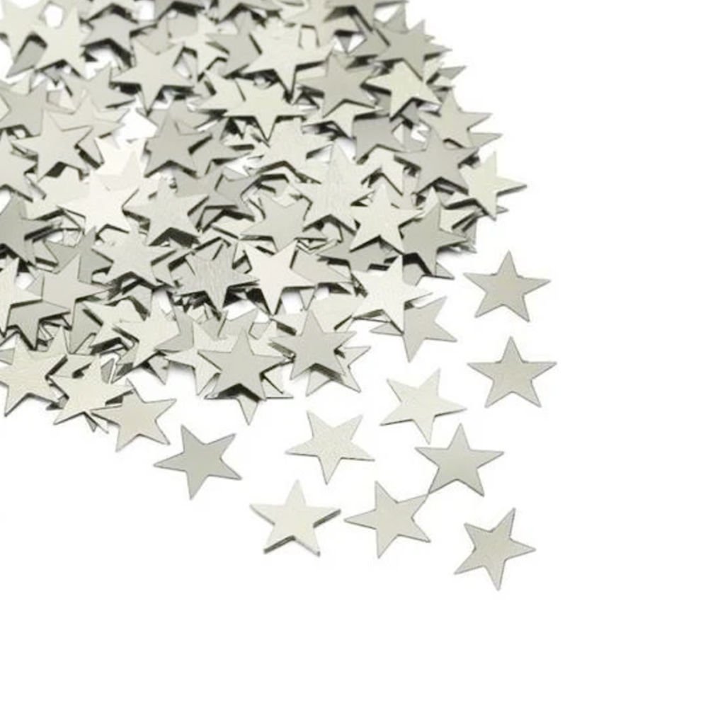 BALON İÇİ METALİZE YILDIZ PUL GÜMÜŞ