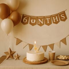 Kağıt Banner 6 Months Banner