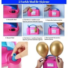 ELEKTRİKLİ BALON ŞİŞİRME MAKİNESİ 600W