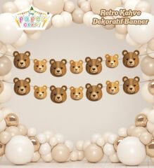 RETRO KAHVE DEKORATİF BANNER