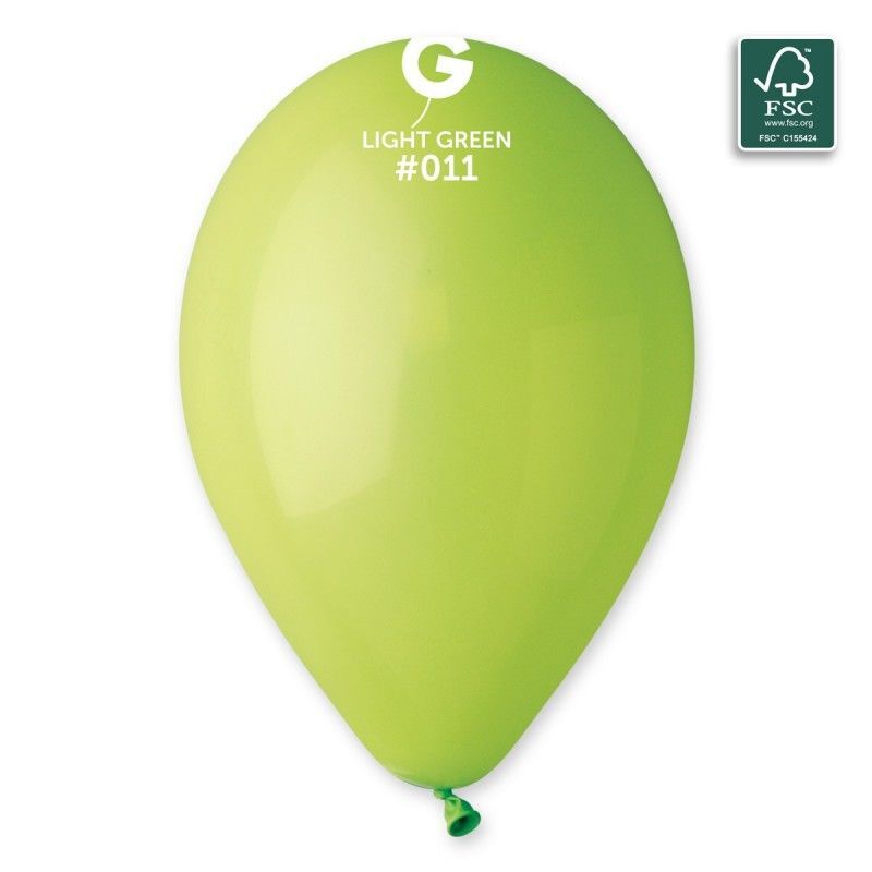 13''Pastel Açık Yeşil Balon 100 Lü
