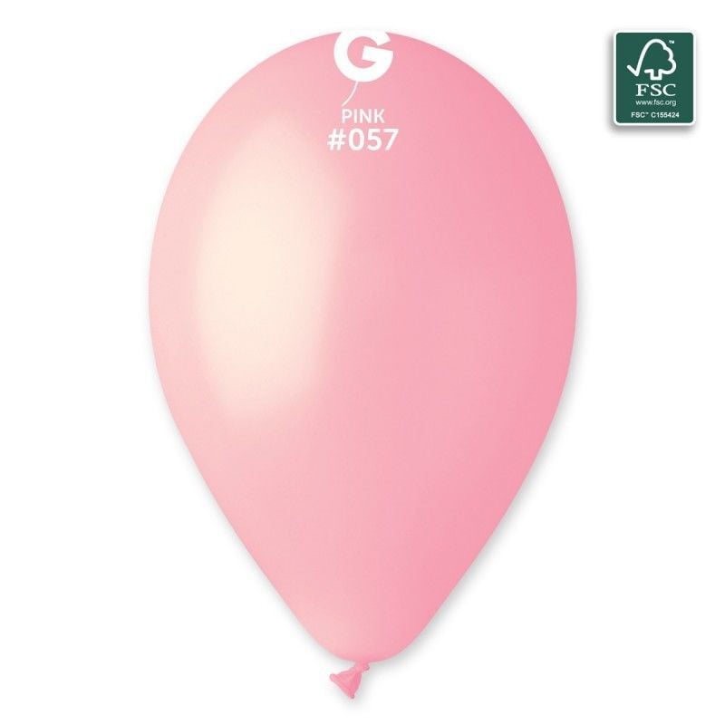 13'' Pastel Açık Pembe 100 Lü