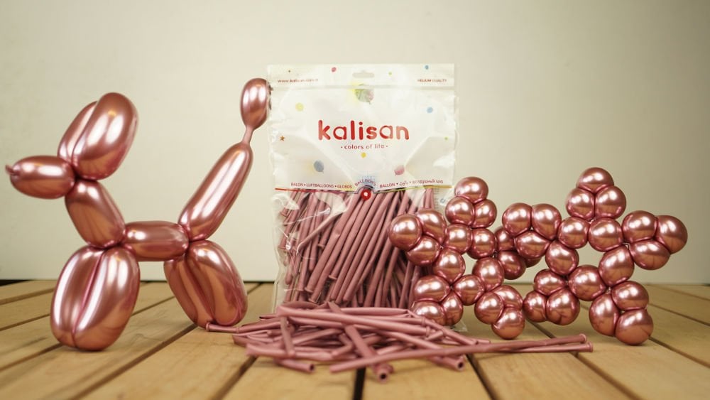 SOSİS BALON KROM (MİRROR) PEMBE