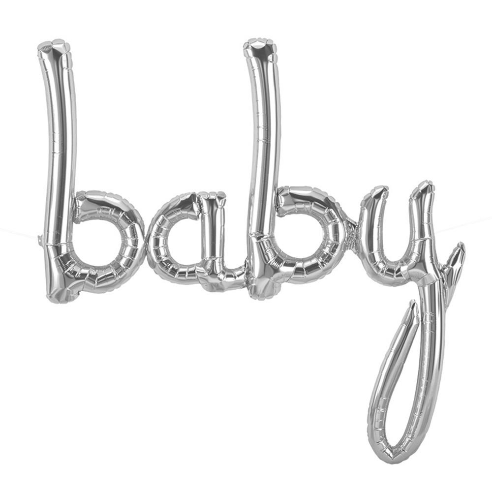BABY YAZI FOLYO BALON GÜMÜŞ