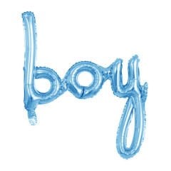 BOY YAZI FOLYO BALON MAVİ