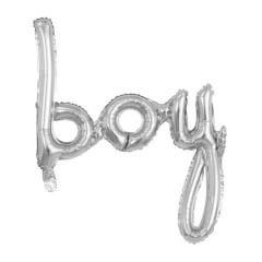 BOY YAZI FOLYO BALON GÜMÜŞ