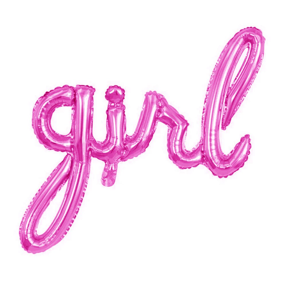 GİRL YAZI FOLYO BALON PEMBE