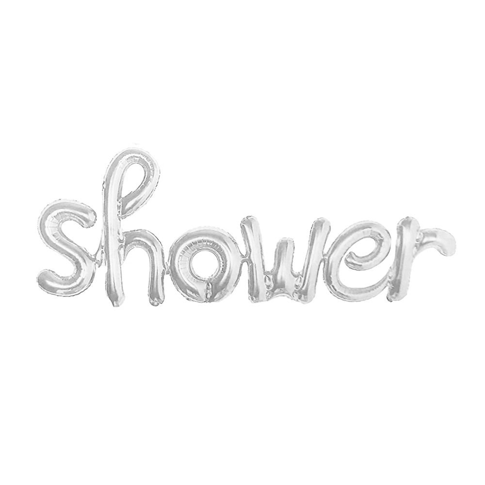 SHOWER YAZI FOLYO BALON GÜMÜŞ