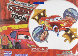 CARS 5Lİ FOLYO SET BALON