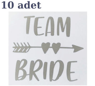 GÜMÜŞ TEAM BRİDE KALPLİ DÖVME