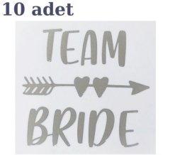 GÜMÜŞ TEAM BRİDE KALPLİ DÖVME