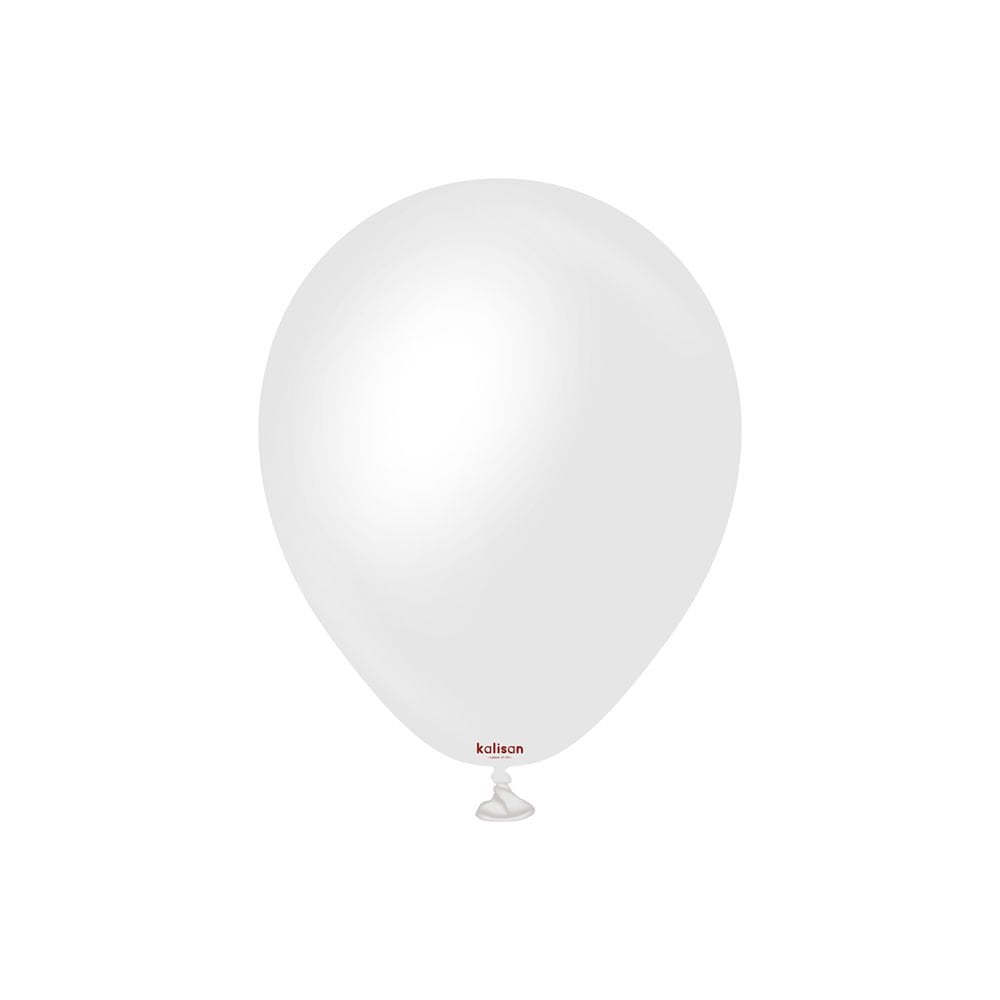 5'' Opak Balon Saten Snow White (Kar Beyazı) 50’li