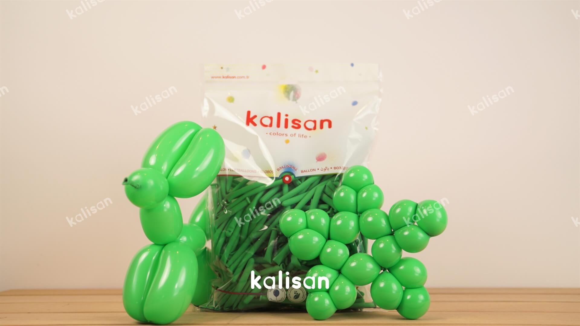 PASTEL YEŞİL SOSİS BALON 100'LÜ