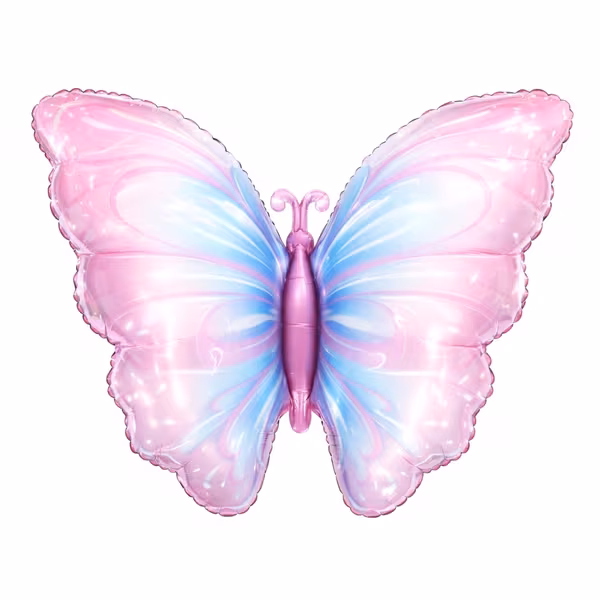 PEMBE MAVİ KELEBEK GOLYO BALON 1125
